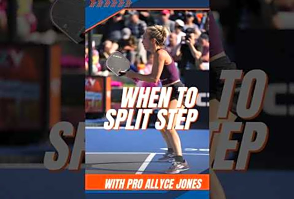 When to Split Step? Pro atallycewjones.pickleball has your answer! #splitstep #pickleball #helps