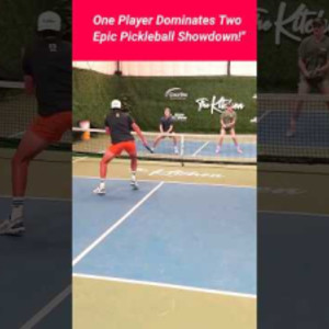 3-Player Pickleball Match: When One Takes on Two!&quot;