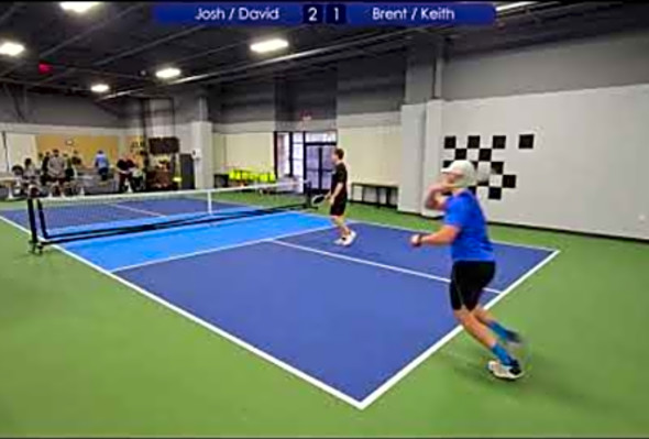 Josh and David vs. Brent and Keith - 4.0 Pickleball Match