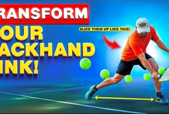 Pickleball Lessons to Perfect Your Backhand Slice Dink