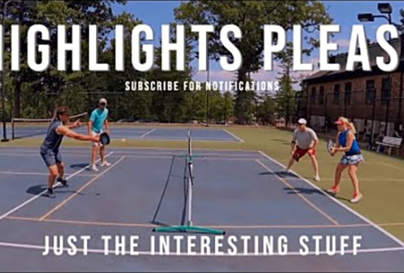 Pickleball point highlights from play at Turner Hill