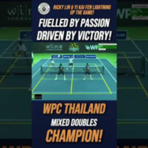 Ricky Lin &amp; Yi Kai Fen are the WPC Thailand Mixed Doubles Champions! #pi...