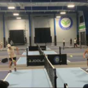 Atlanta Bouncers professional pickleball exhibition match warmups vs. Ba...