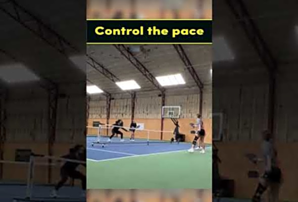 Controlling the pace is an underrated skill #pickleball #pickleballdoubles #pickleballskills