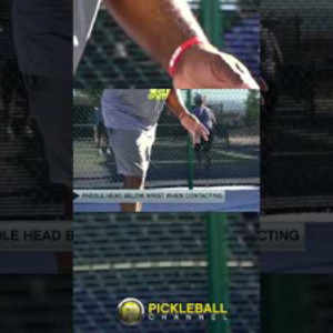 Byron Freso Backhand Serve in Pickleball #pickleball #shorts