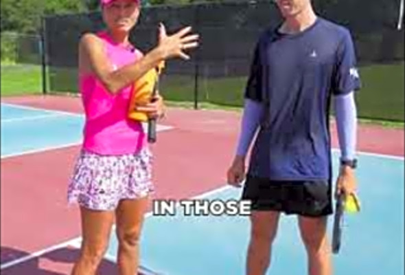 Pickleball #Shorts - Hardest Thing about Playing with Simone - Part 03