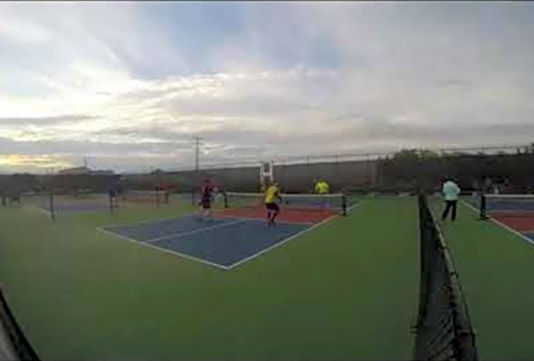 Pickleball around the post shot #5