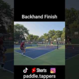 Backhand Finish #pickleballhighlights #pickleballdoubles #mlp #ppa
