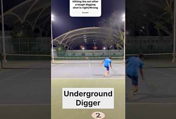 Underground Digger #tennis #shorts #youtubeshorts