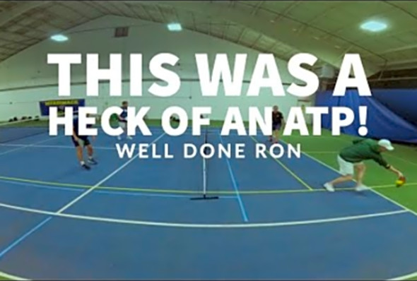 Awesome pickleball around the post (ATP) from Ron