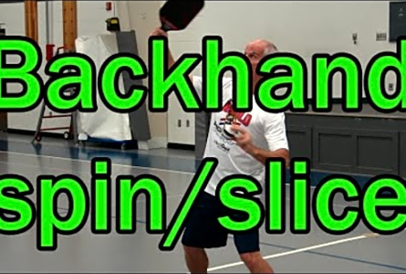 Backhand spin shots