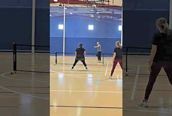 He kept getting it past me!  #pickleball