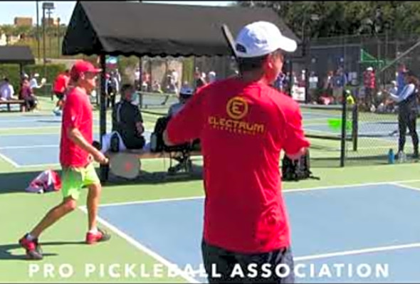 Dayne Gingrich (partner Dane Weinbach) w/ the great dig &amp; follow up Erne on match point at PPA AZ &#039;21