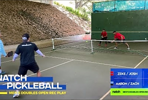 Game 2 - Pickleball Men&#039;s Doubles Rec Play feat. Aaron/Zach vs Zeke/Josh