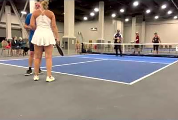 Pickleball PPA Las Vegas mixed 4.5 19 bronze medal match!