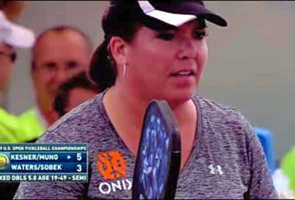 2019 US Open Pickleball Mixed Doubles 5.0 AGE 19-49 Kim Kesner/Bo Muno vs Ann Leigh Waters/Sobek