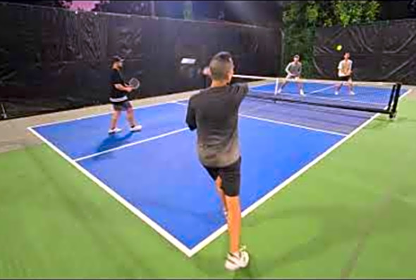 Recreational Pickleball 4.5 - Round Robin Format - Brendan/Kevin vs Josh/James Game 2