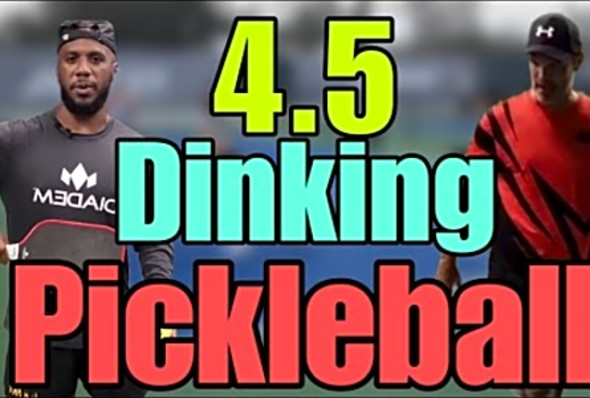 Dinking 4.5 Pickleball Men&#039;s Doubles Feat. 5.0s Local Game