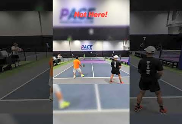 Not Here! #thepickleballrunner #pickleball #highlights #pickleballhighlights #shorts