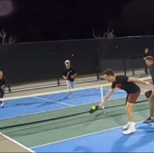 Pickleball . 5.0-5.5 level. Luke Ness and ??? vs Reyna Ash and ???. Game...
