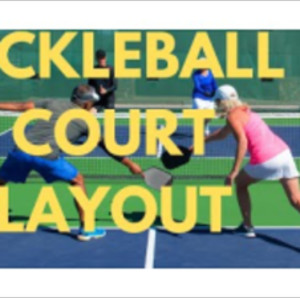 Pickleball Lines On A Bank Of Tennis Courts