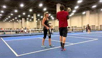 Pickleball PPA Las Vegas mixed 4.5 19 semifinals.