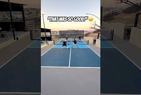 Attacking From Below The Net! #pickleball #pickleballhighlights #tennis #ppa #mlp #shorts