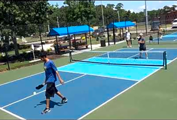 ACCURATE 3RD SHOT DROPS! 4.0 Pickleball Rec Game at Midway Park in Myrtle Beach, SC