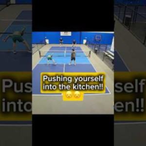 Ever slam yourself into the kitchen playing pickleball?
