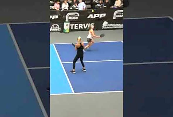2024 Chase APP Miami-Castillo/Radzikowska vs. Johnson/Rane (1) #shorts #pickleball