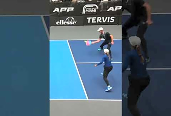 2024 Chase APP Miami - Black/Frazier vs. Fudge/Daescu (3) #shorts #pickleball