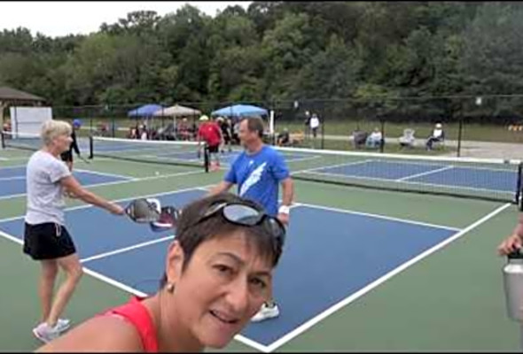 Pickleball Tournament Lisa Frumhoff &amp; Chris Carpenter vs Evans &amp; Kramer