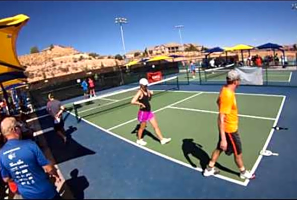 Pickleball Fall Brawl 2015 Mixed Doubles Bronze Medal #2