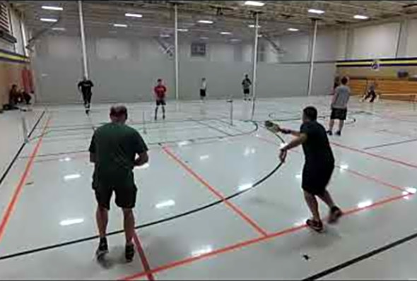 Week 7 Game 2 Winter 2017 Pickleball Ladder League