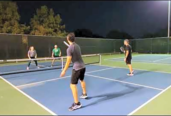 Skylar and friend vs Glenn / Rich All the good points Pickleball match play August 22nd