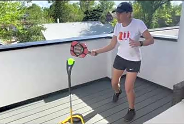 Pickleball Training with the Pickleball Eye Coach &amp; Pickleball Sweet Spot Trainer