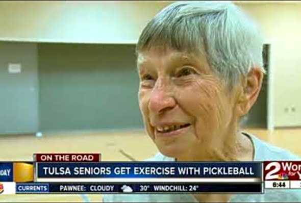 Tulsa seniors get exercise with pickleball