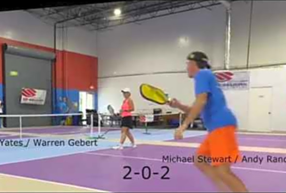 Kyle Yates / Warren Gebert VS Michael Stewart / Andy Randazzo at Port St Lucie PUP Plex PickleBall.
