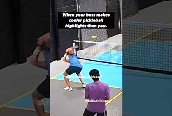 When Your Boss Makes Better Pickleball Highlights Than You #pickleball #highlights #shorts #paddles