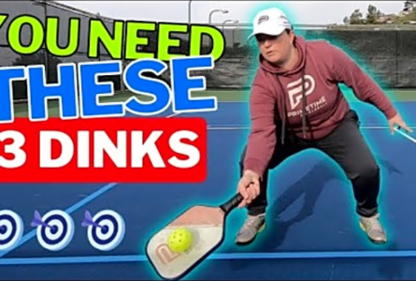 How to Hit The 3 Key Dinks In Pickleball (Like a Pro!)