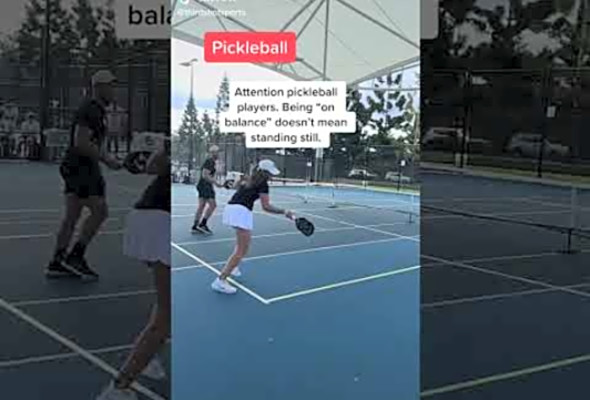 Pickleball players are often told to be unbalanced. #pickleball #pickleballislife #paddlesport