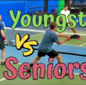 Switching Paddles and Pickleball 4.5 Men&#039;s Young vs Senior Doubles