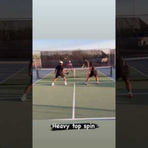 Heavy cross court Dink #pickleball #Highlights #Sports #Fun #Action