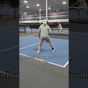 Pro David Spearmen 5.6 Volley Winner #pickleballaddiction #pickleball #p...