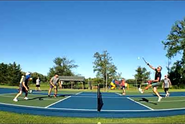 Mark/AP -vs- Paul/Ed Pickleball