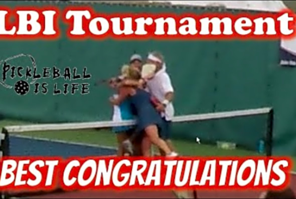 LBI Tourney Mixed Doubles - Marathon Hour Long Match &amp; Best Congratulations at the End