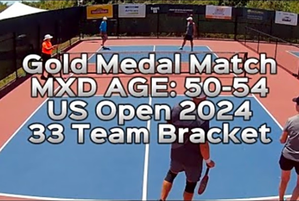 Gold Medal Match MXD Age: 50-54 Pickleball - US OPEN 2024