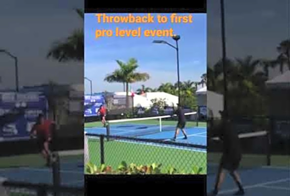 First Pro event 3rd round World Pickleball Open - Port St. Lucie Fla. Agains FAD