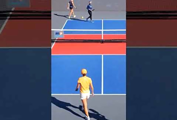 Strong Defense with an Unexpected Blunder #shorts #pickleball