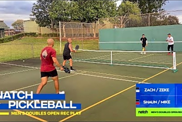 Pickleball Men&#039;s Doubles Rec Play feat. Shaun/Mike vs Zach/Zeke